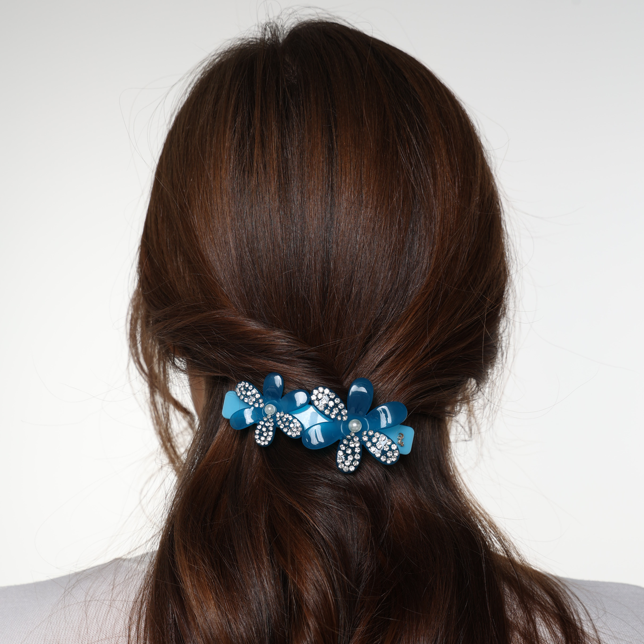 Blue Star Flowers Barrette