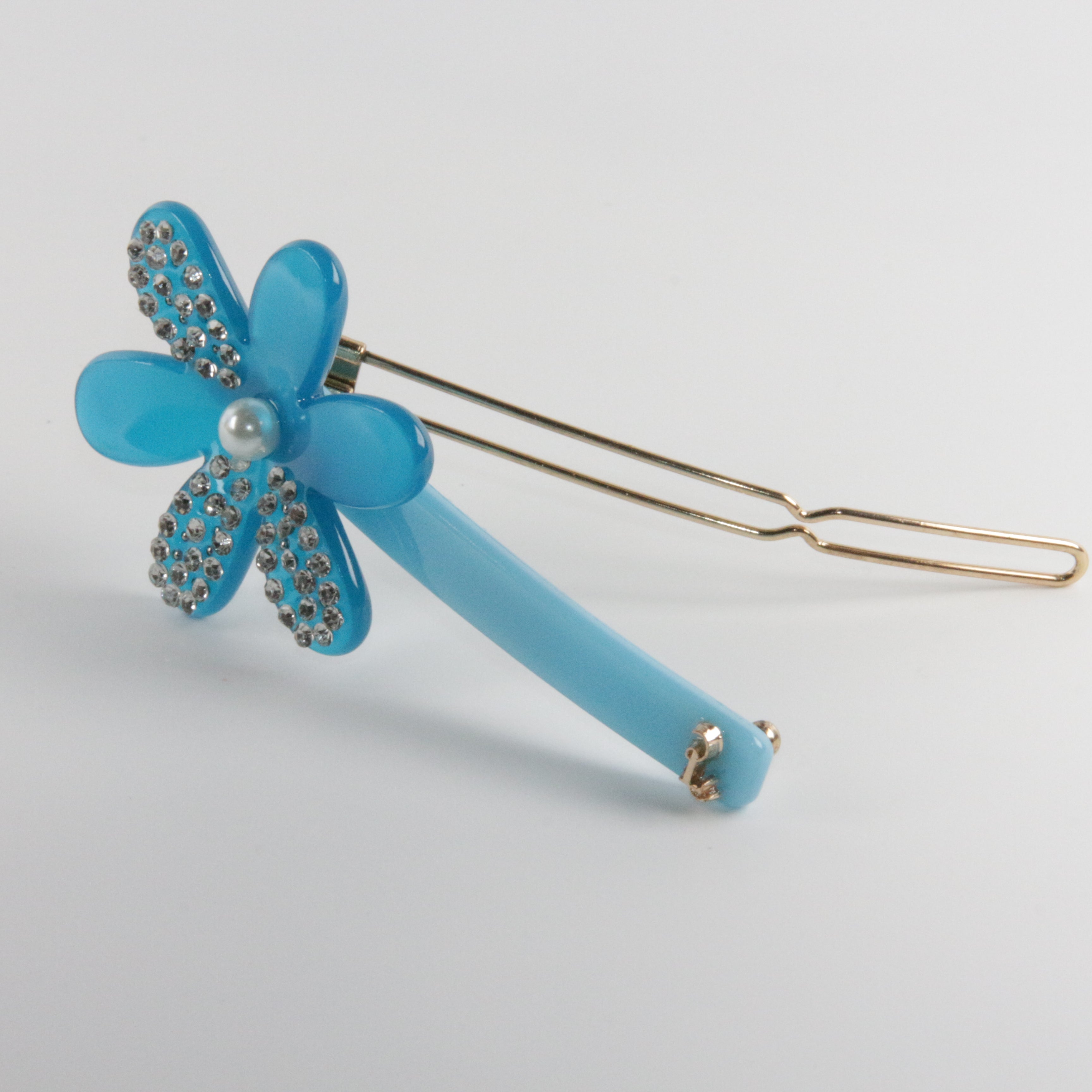 Blue Star Flower Hair Pin