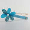 Blue Star Flower Hair Pin