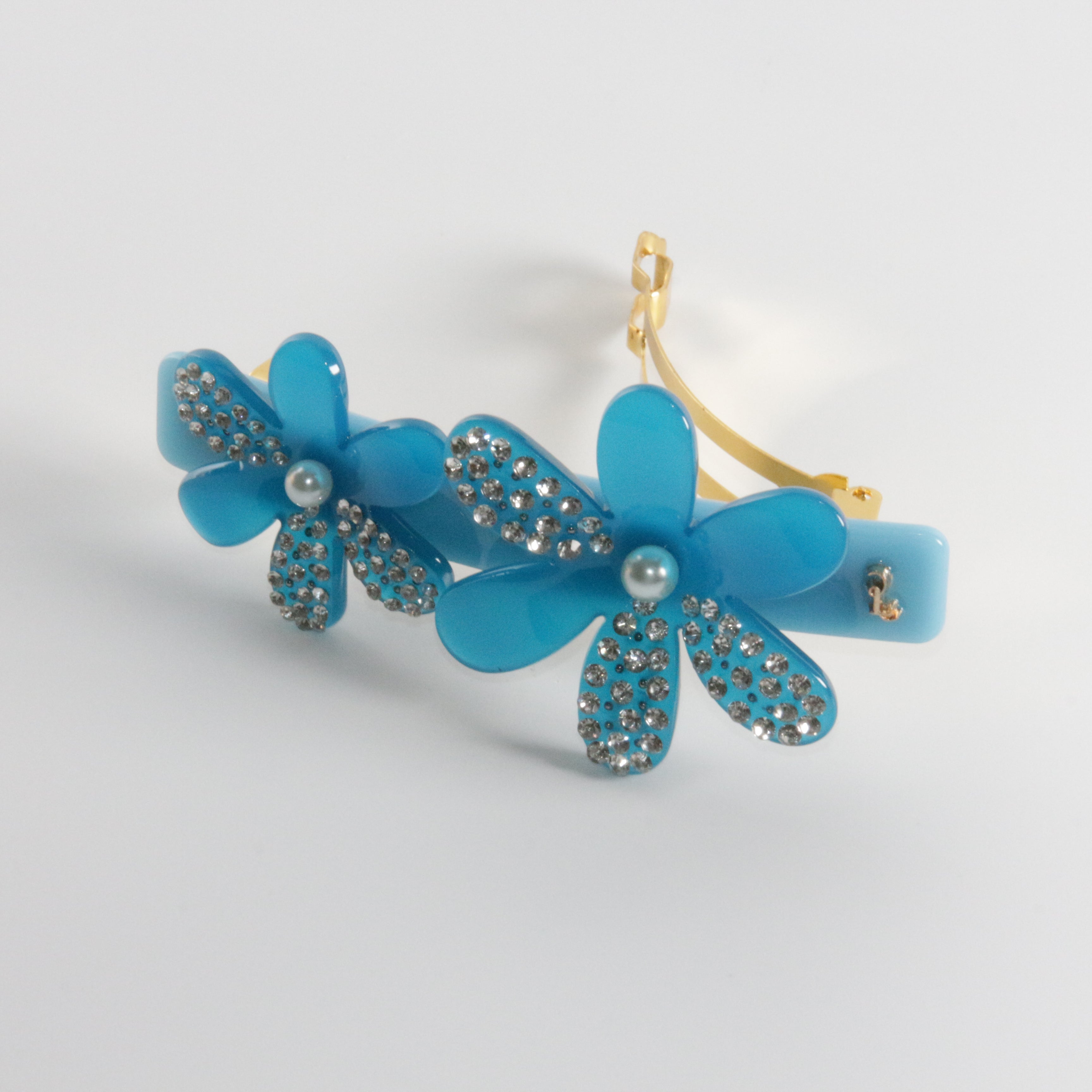 Blue Star Flowers Barrette