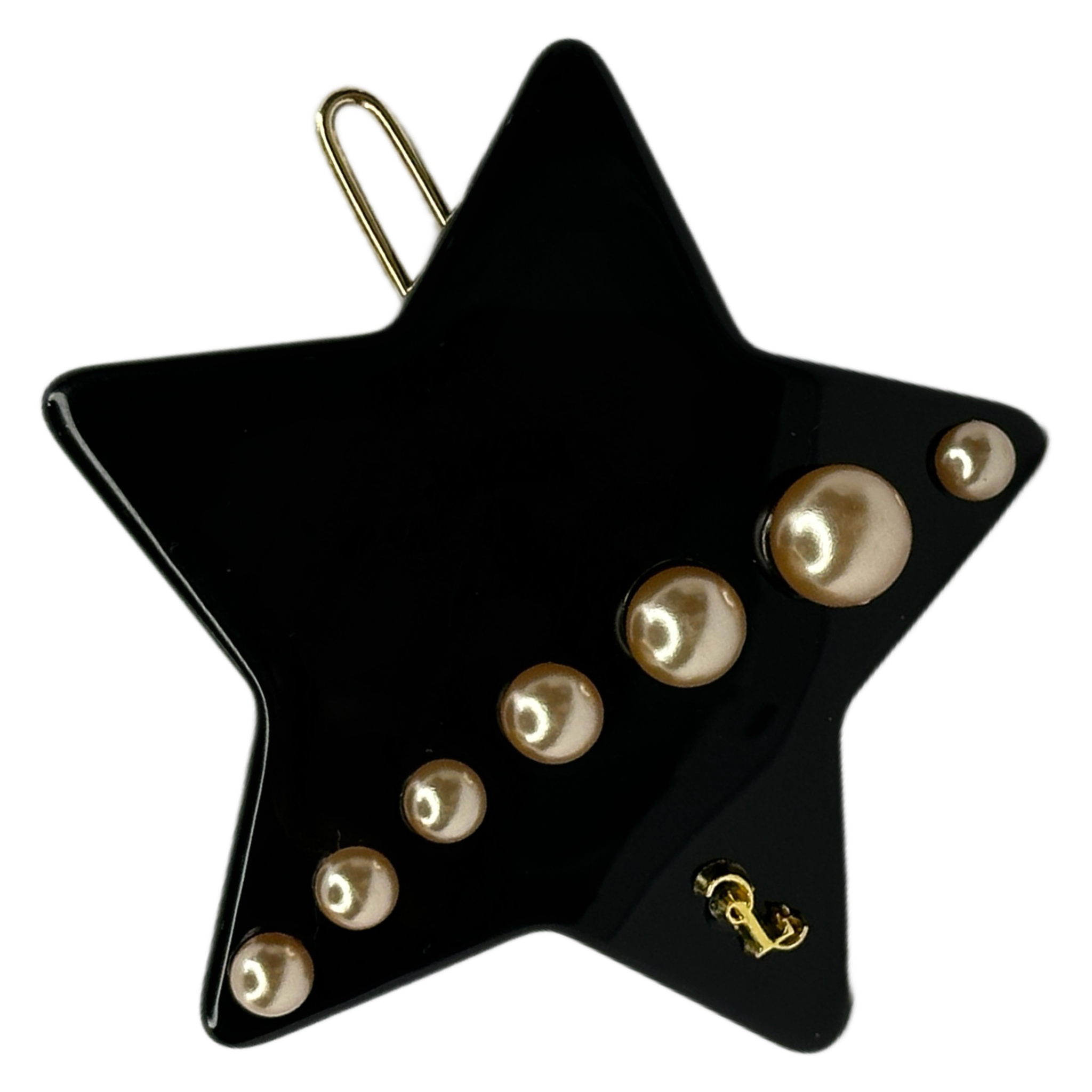 Golden Pearls Star Hair Pin